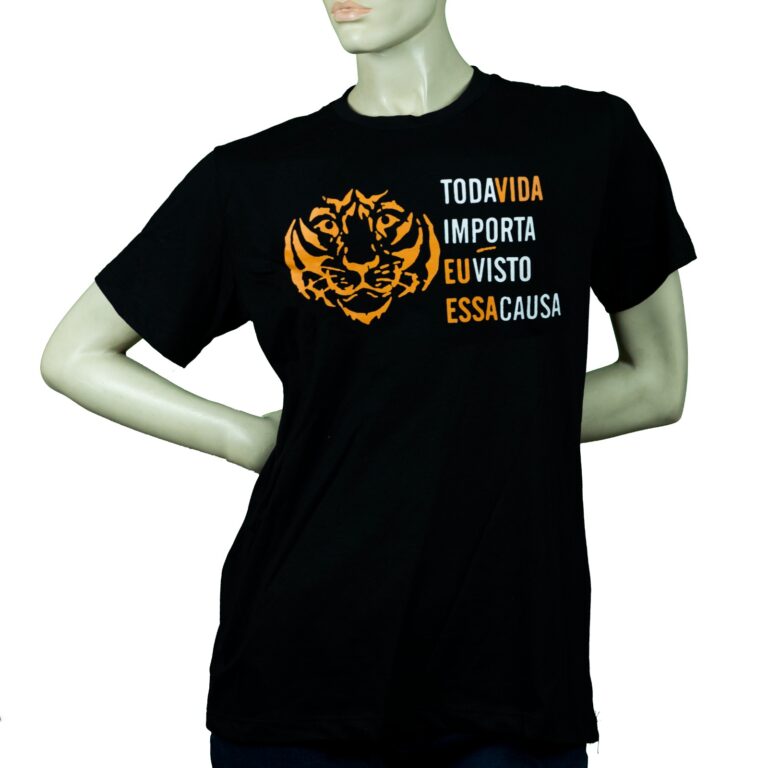 Camiseta-Tigre-Contorno-Preta