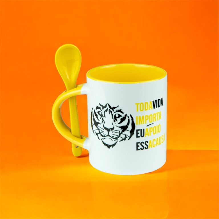 Caneca Tigres - Toda Vida Importa - Amarelo