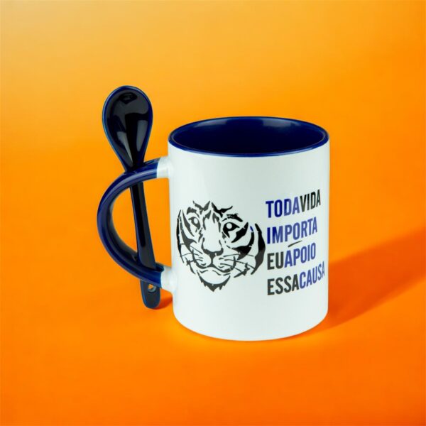 Caneca Tigres - Toda Vida Importa - Azul