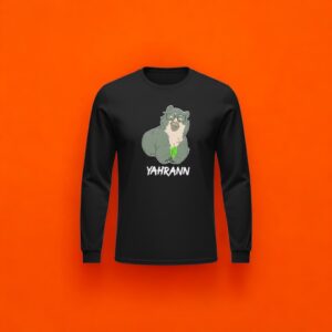 Camiseta Yahrann Colorido - Preta - Manga Longa