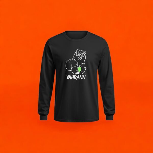 Camiseta Yahrann Contorno - Preta - Manga Longa