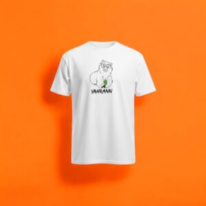 Camiseta Yahrann Contorno - Branca - Manga Curta