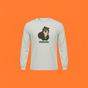Camiseta Yahrann Colorido - Branca - Manga Longa