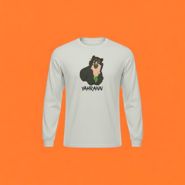 Camiseta Yahrann Colorido - Branca - Manga Longa