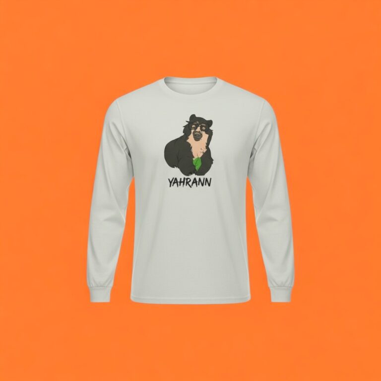Camiseta Yahrann Colorido - Branca - Manga Longa