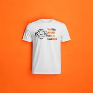 Camiseta Tigre Contorno - Toda Vida Importa