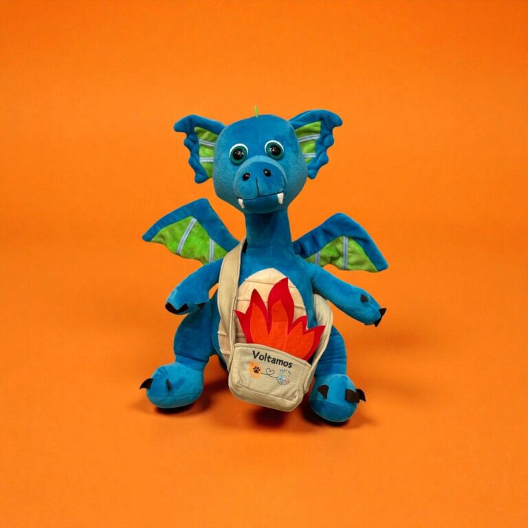 Dragão de Pelúcia Azul