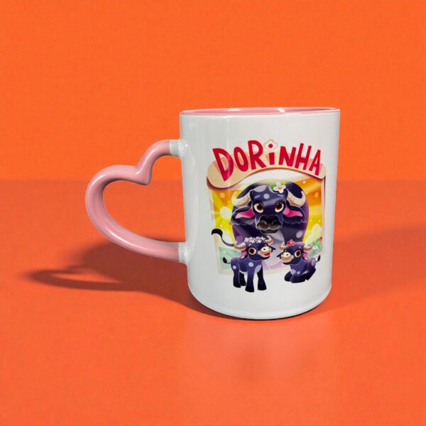 Caneca Dorinha e Filhas Rosa