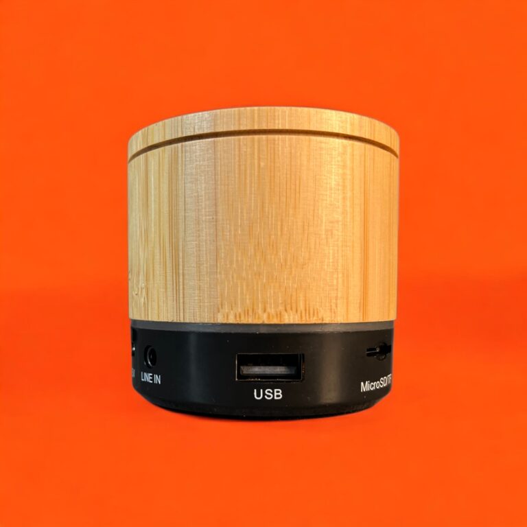 Caixa de Som Madeira (vista frontal)